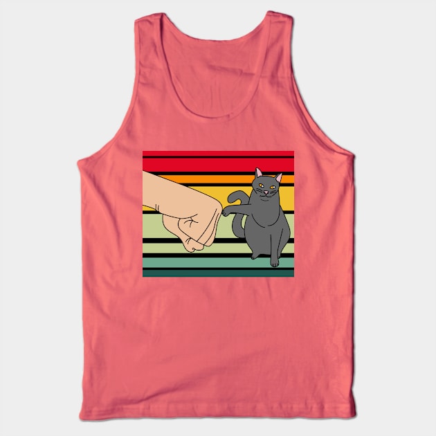 Best Retro Cat Owner Of All Time Tank Top by flofin